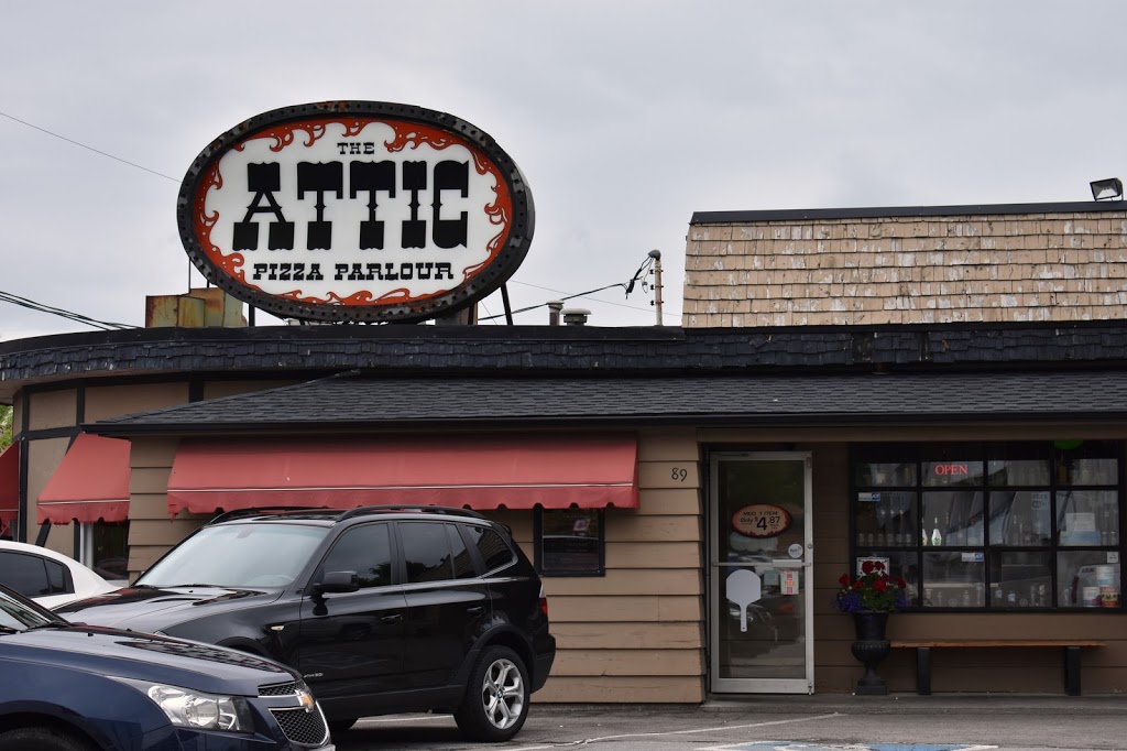 Attic Pizza Parlour | 89 King St E, Stoney Creek, ON L8G 1K4, Canada | Phone: (905) 664-4994