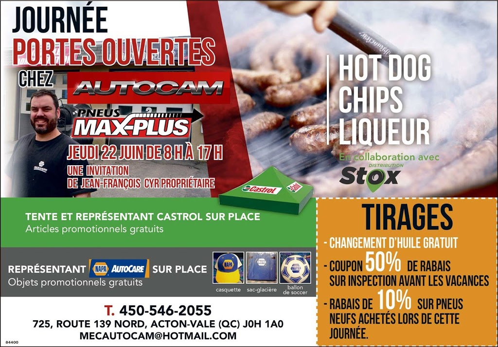 Mécanique Autocam Inc | 725 QC-139, Acton Vale, QC J0H 1A0, Canada | Phone: (450) 546-2055