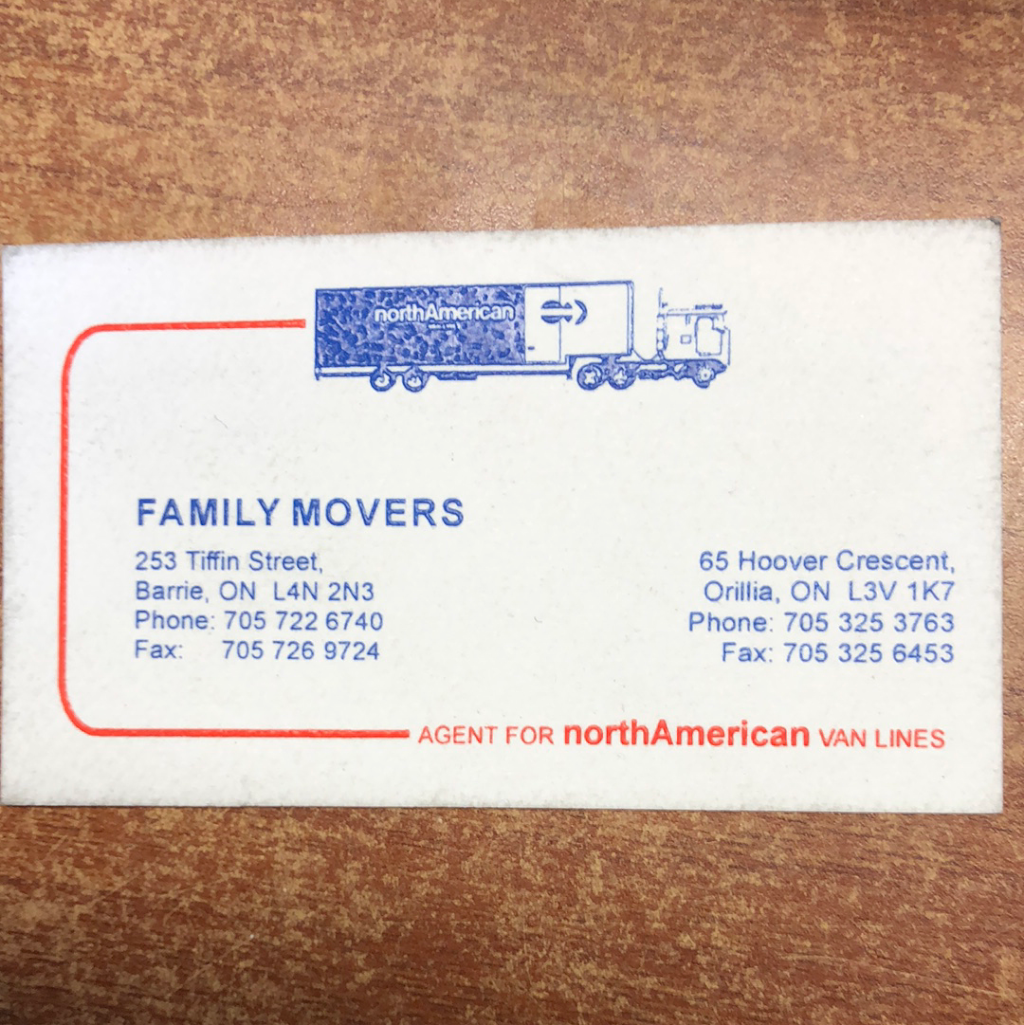 Family Movers Ltd | 65 Hoover Crescent, Orillia, ON L3V 1K7, Canada | Phone: (705) 325-3763