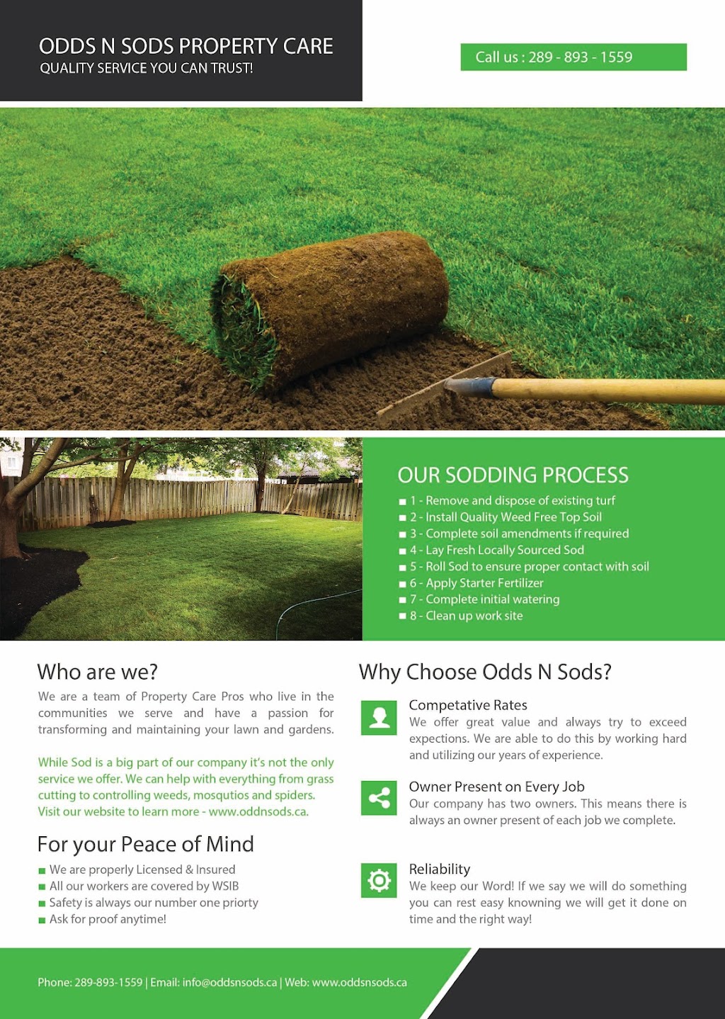 Odds N Sods Property Care | 93 Ski Hill Rd, Bethany, ON L0A 1A0, Canada | Phone: (855) 463-9763