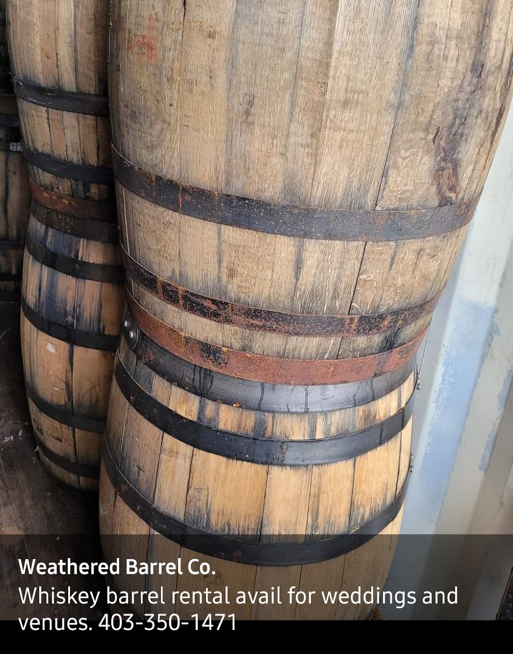 Weathered Barrel Company | 23 Jacobs Close, Red Deer, AB T4P 4C8, Canada | Phone: (403) 350-1471