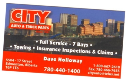 City Auto & Truck Parts (1987) Ltd | 5504 17 St NW, Edmonton, AB T6P 1T6, Canada | Phone: (780) 440-1400