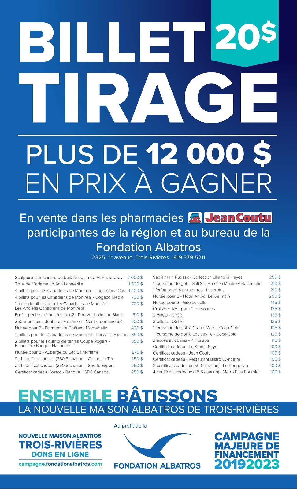 Fondation Albatros Inc | 2115 avenue A, Trois-Rivières, QC G8Z 2X2, Canada | Phone: (819) 379-5211