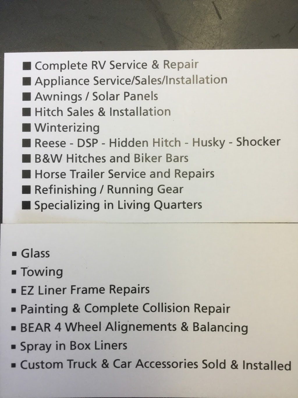 Sieben’s RV and Auto repair facility | 2409 21 Ave, Nanton, AB T0L 1R0, Canada | Phone: (403) 646-2739