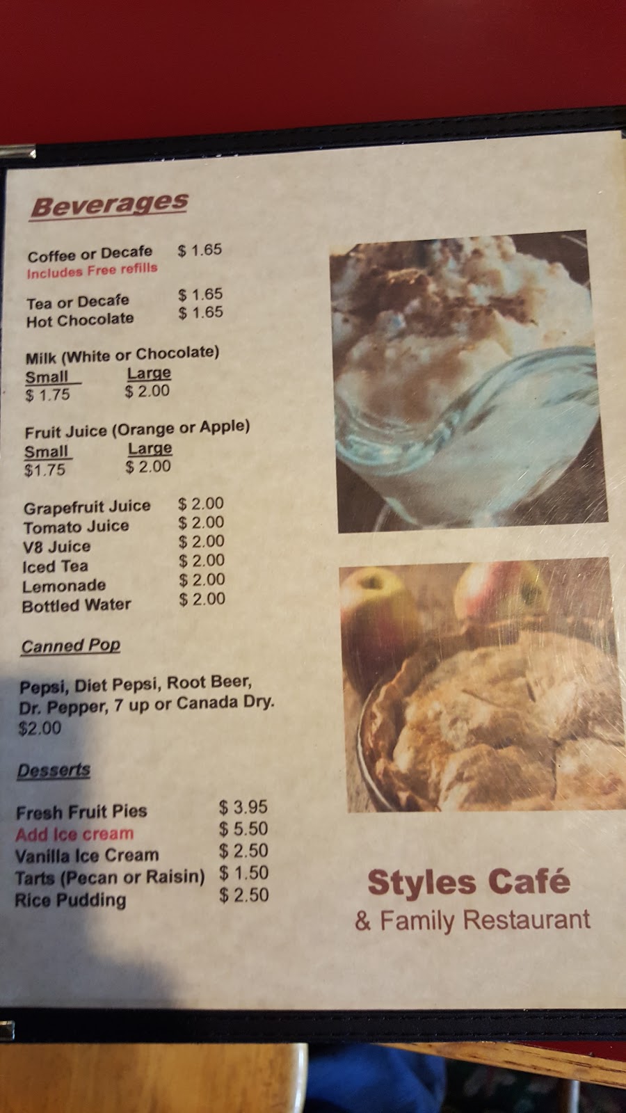 Styles Cafe | 121 King St, Delhi, ON N4B 1X9, Canada | Phone: (519) 582-3170