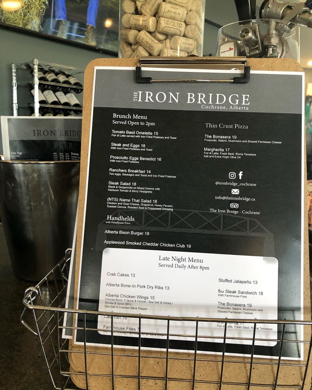 The Iron Bridge Pub | 240 Riverview Dr, Cochrane, AB T4C 1K9, Canada | Phone: (587) 362-2552