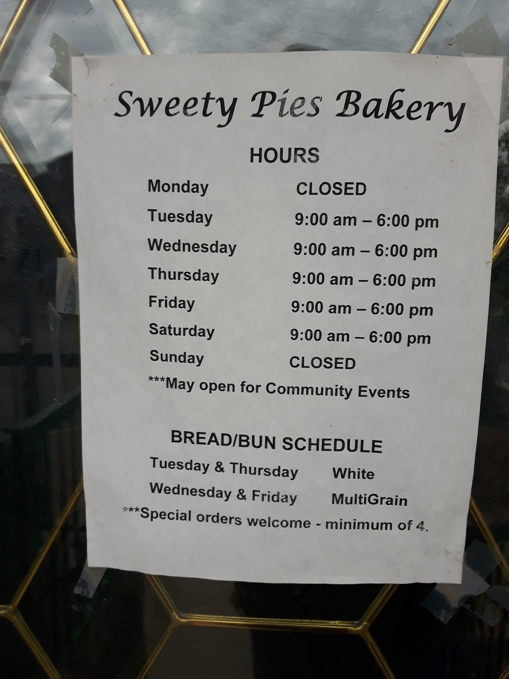 Sweety Pies Bakery 5002 50 Ave Millet Ab T0c 1z0 Canada 