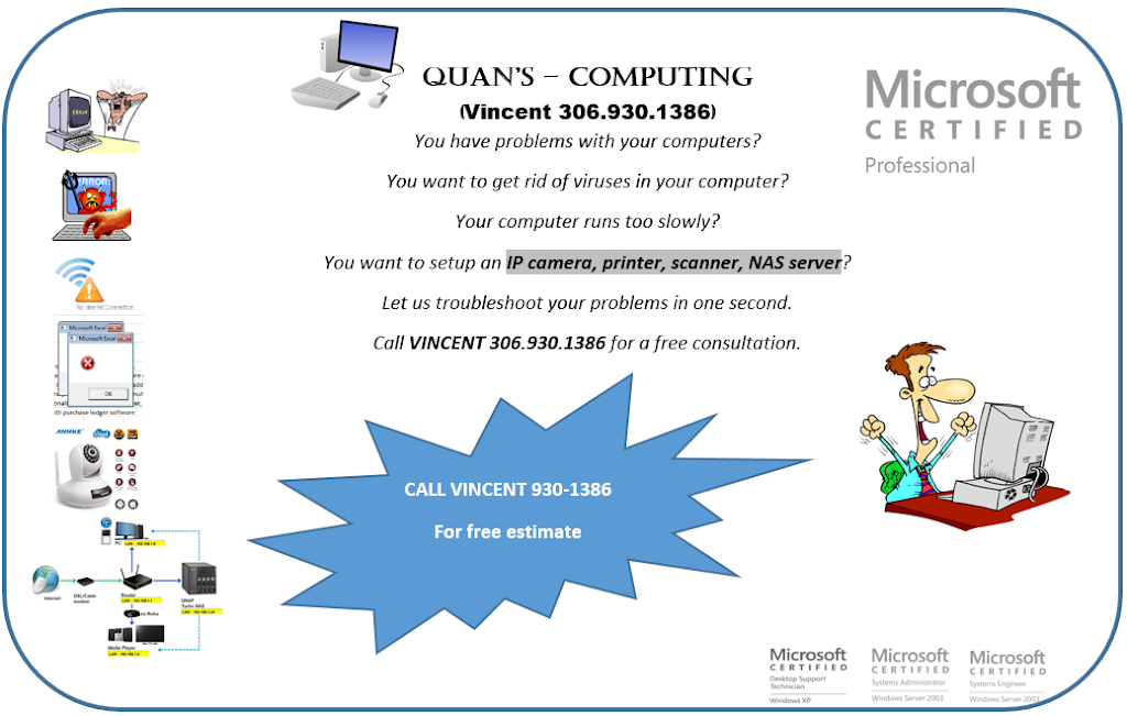 A COMPUTER SERVICES - QUANS COMPUTING | 10 McKnight Dr, Prince Albert, SK S6V 7Z7, Canada | Phone: (306) 930-1386