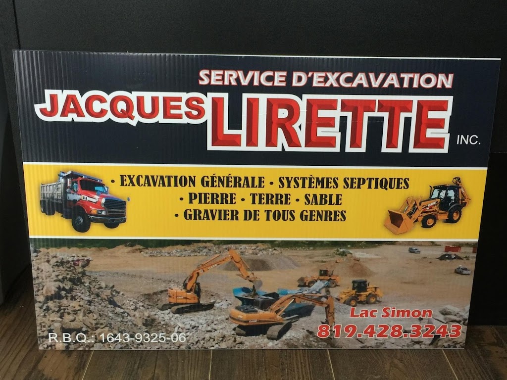 Service d’excavation Jacques Lirette Inc. | 284 Chem. du Tour du Lac, Chénéville, QC J0V 1E0, Canada | Phone: (819) 428-3243