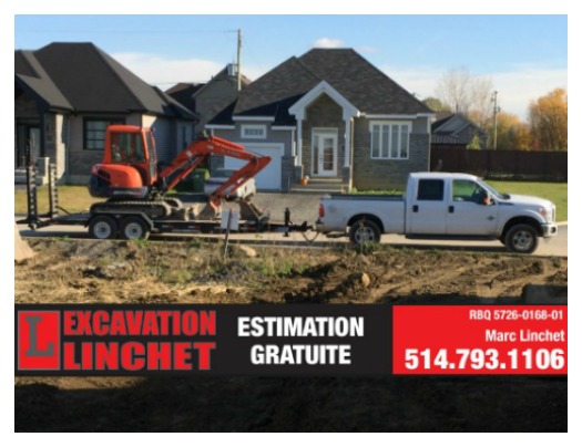 Excavation Linchet | 778 Bd Sainte-Marguerite, Mercier, QC J6R 2L1, Canada | Phone: (514) 793-1106
