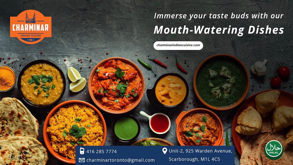 Charminar Indian Cuisine | 925 Warden Ave Unit 2, Scarborough, ON M1L 4C5, Canada | Phone: (416) 285-7774