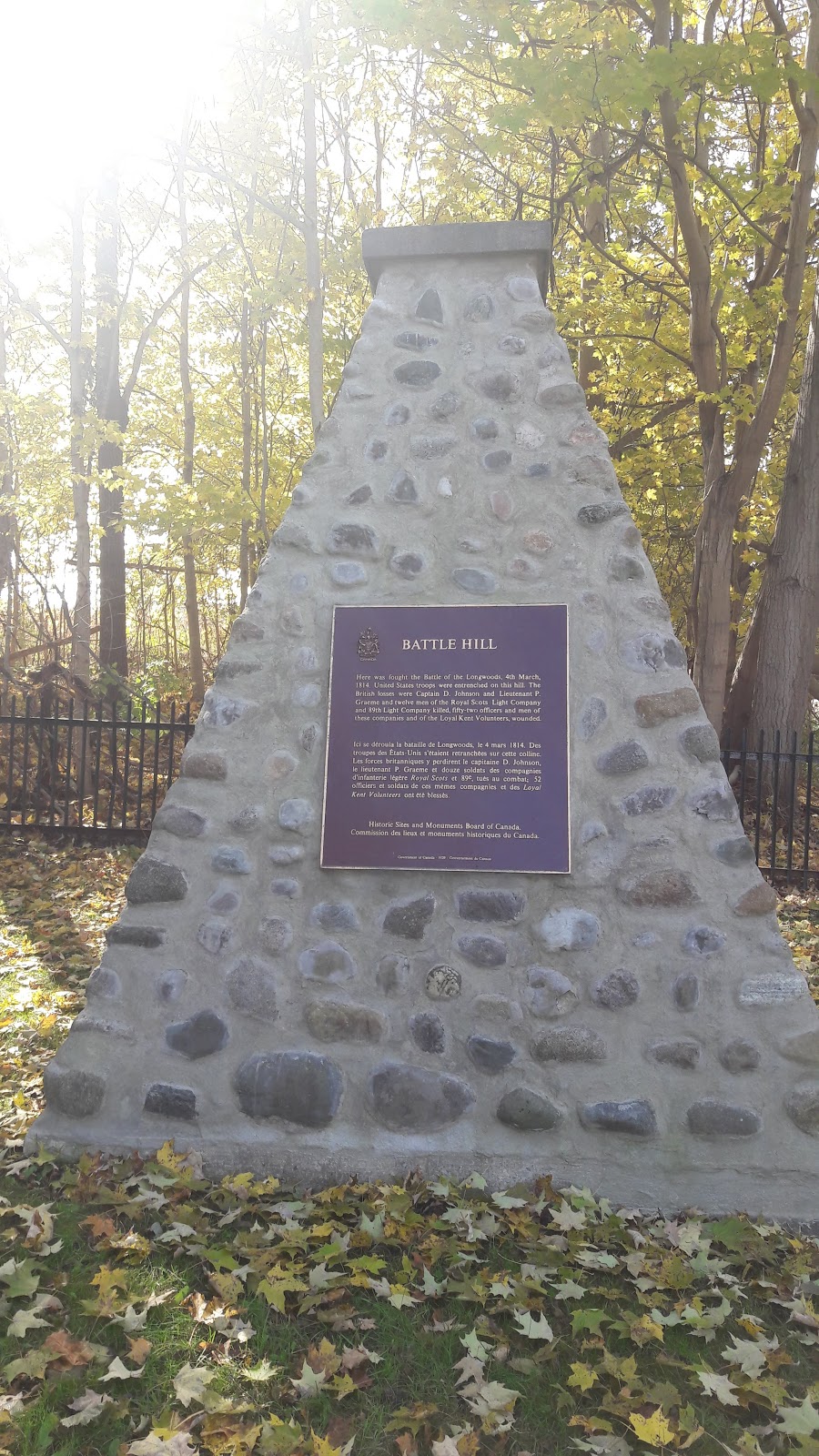 Battle Hill National Historic Site | 2945 Longwoods Rd, Glencoe, ON N0L 1M0, Canada | Phone: (678) 347-5037