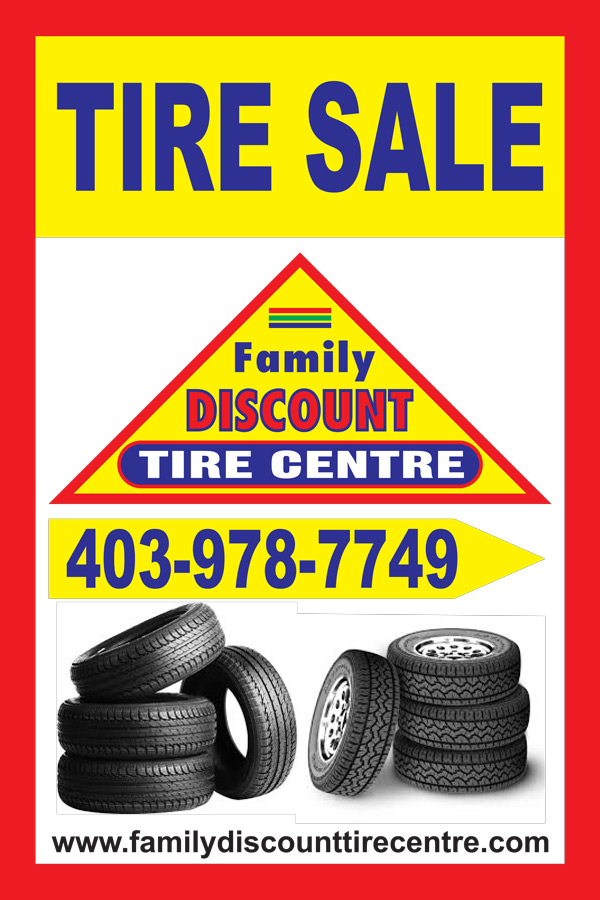Family Discount Tire Centre Inc. | 3360 26 St NE #103, Calgary, AB T1Y 4T7, Canada | Phone: (403) 978-7749
