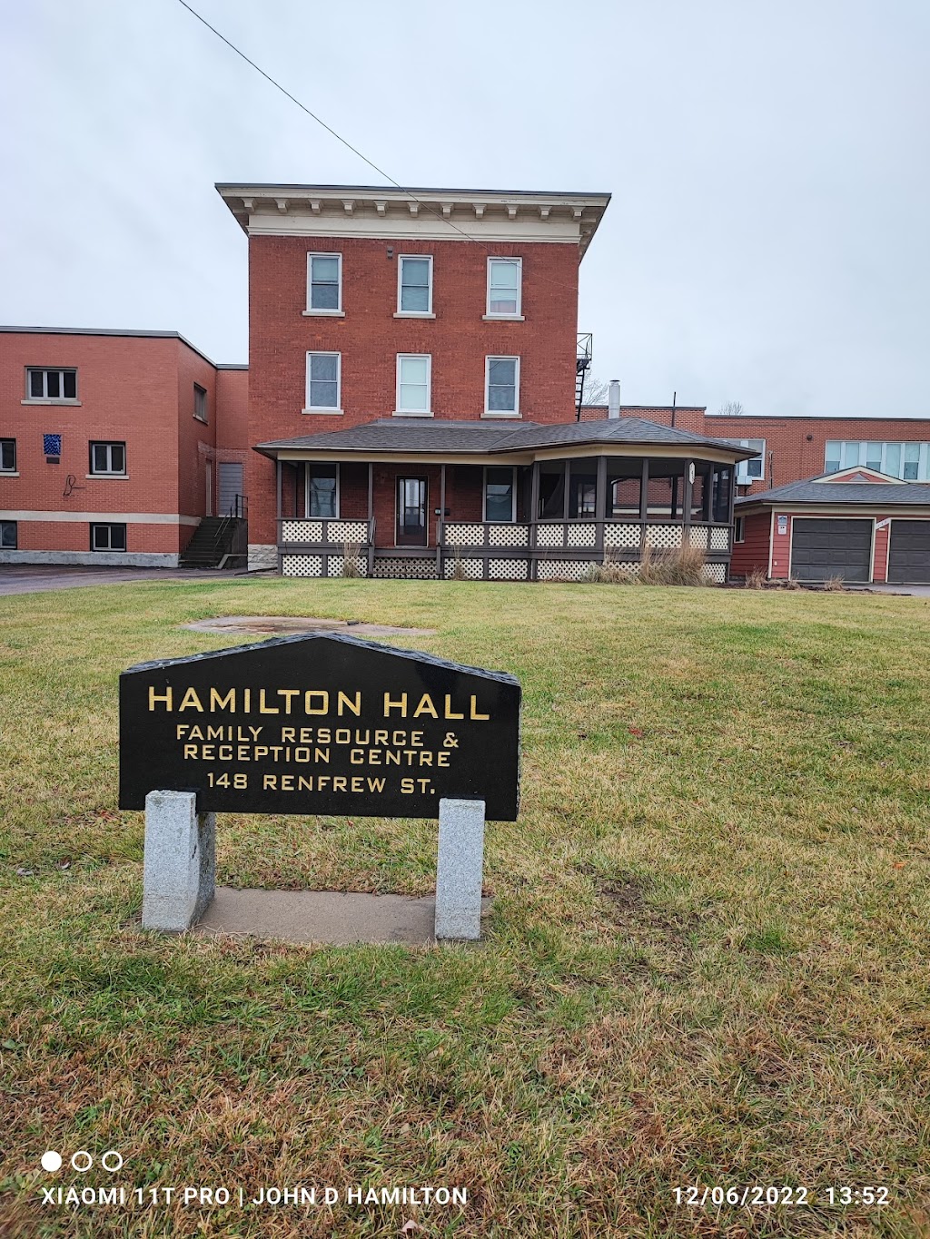 Hamilton Hall, Family Resource & Reception Centre | 148 Renfrew St, Pembroke, ON K8A 5R9, Canada | Phone: (613) 732-3427