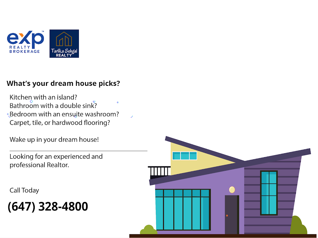 Tarlika Sehgal - REALTOR® - eXp Realty | 3174 Gladish Grove, Mississauga, ON L5M 0C3, Canada | Phone: (647) 328-4800