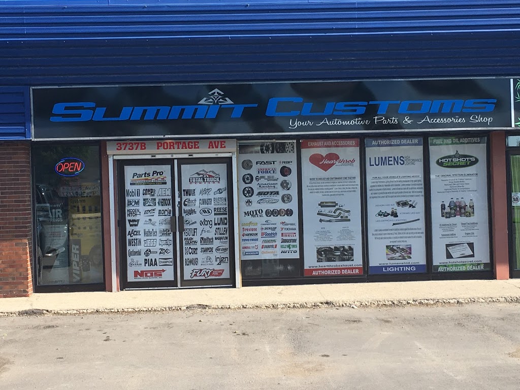 Summit Customs | 3737B Portage Ave, Winnipeg, MB R3K 2A8, Canada | Phone: (204) 889-1966