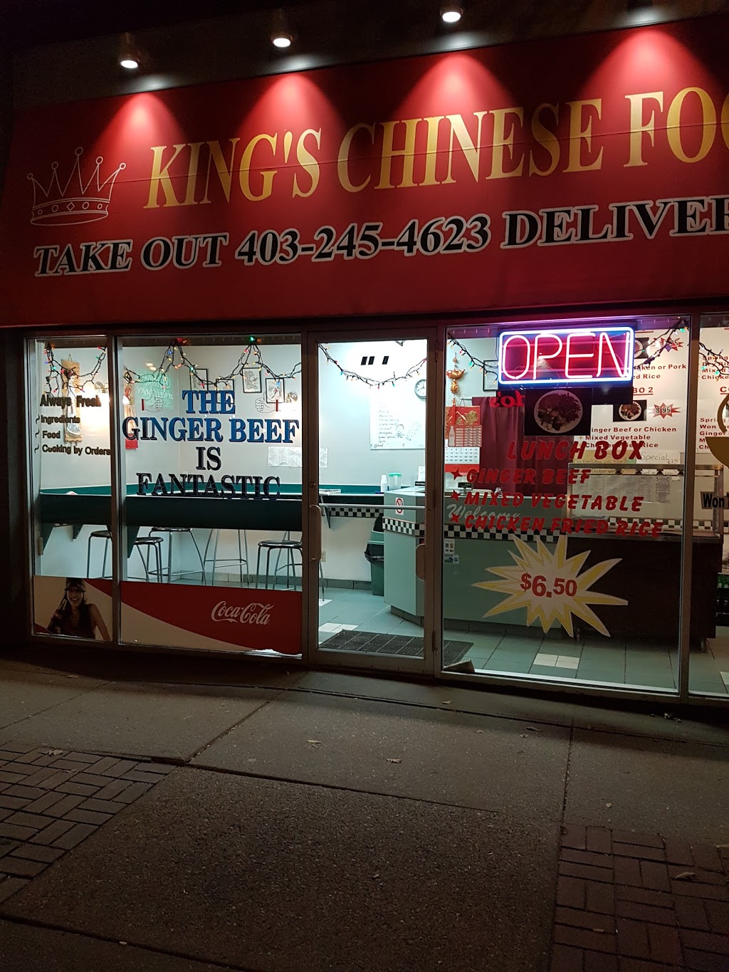 Kings Chinese Foods | 1050 17 Ave SW, Calgary, AB T2T 0A5, Canada | Phone: (403) 245-4623