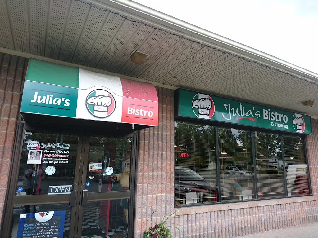 Julias Bistro and Catering | 217 Niagara St, Dunnville, ON N1A 2A9, Canada | Phone: (905) 229-2929