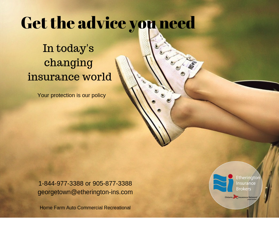 Etherington Insurance Brokers - Halton Hills | 112 Main St S #207, Georgetown, ON L7G 3E4, Canada | Phone: (905) 877-3388