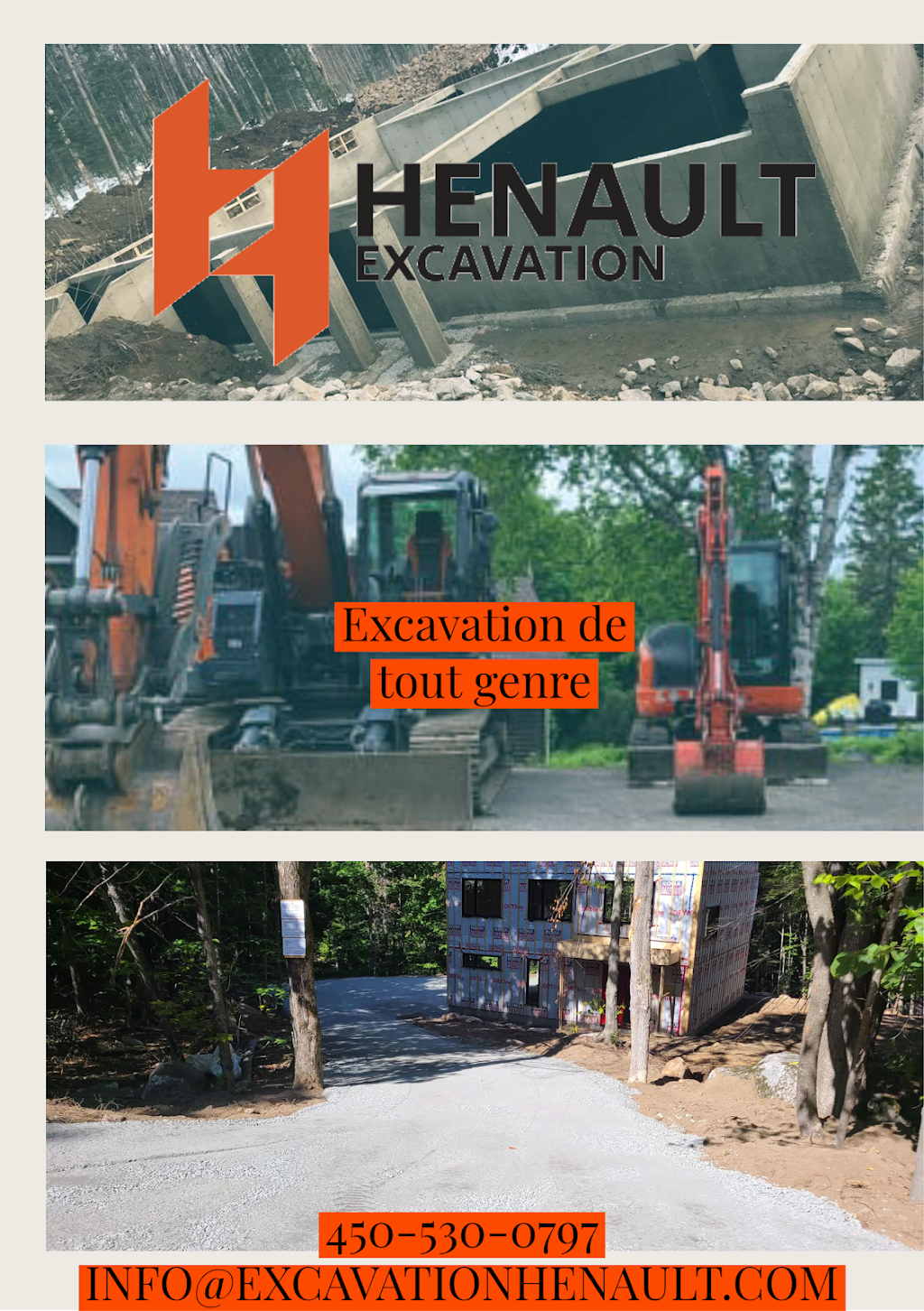 Excavation Henault | 453 Chem. du Lac-Breton, Saint-Sauveur, QC J0R 1R1, Canada | Phone: (450) 530-0797