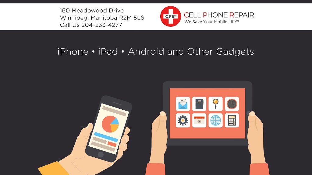 CPR Cell Phone Repair Winnipeg | 160 Meadowood Dr Suite 16, Winnipeg, MB R2M 5L6, Canada | Phone: (204) 233-4277