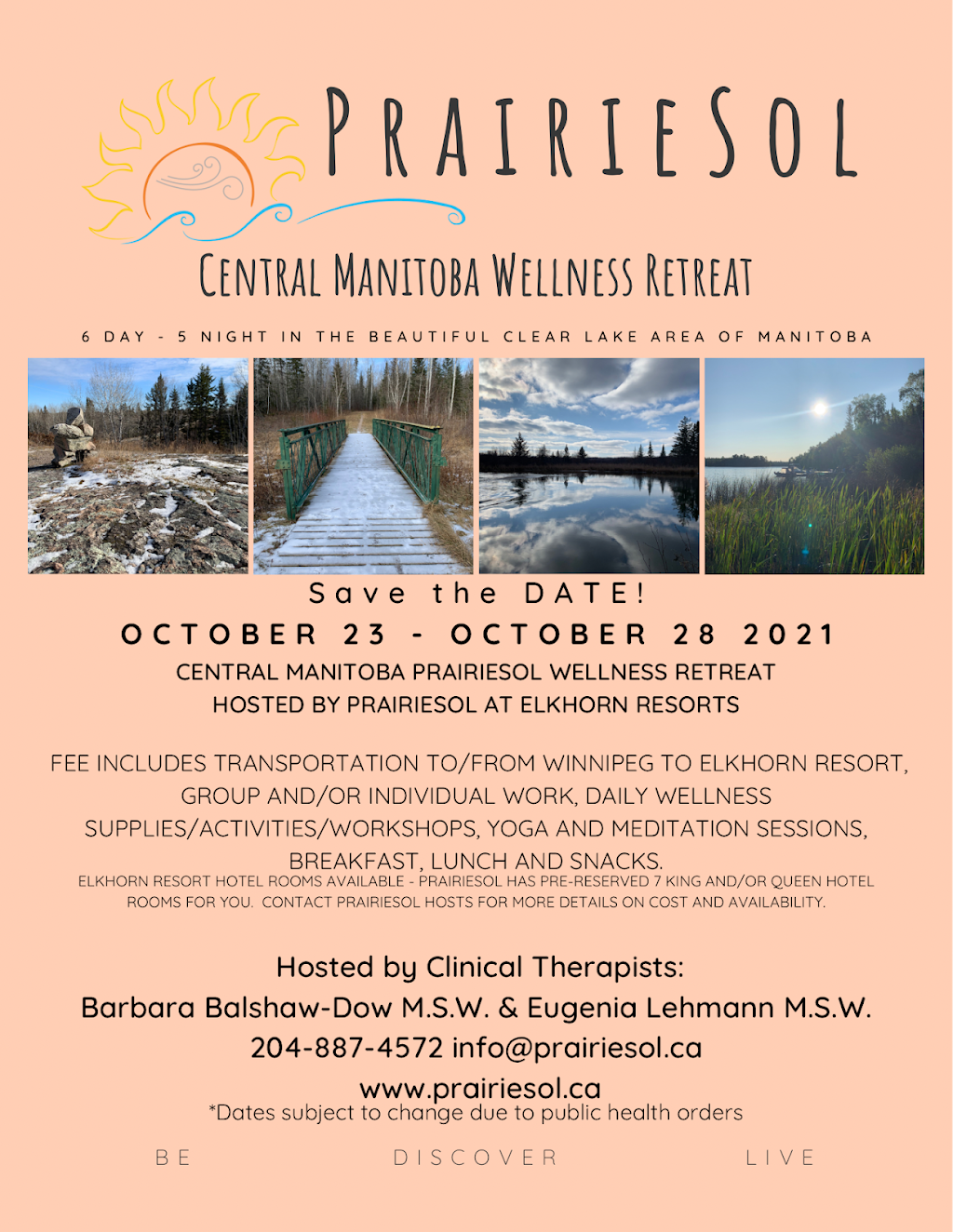 PrairieSol Wellness Retreats, Workshops and Seminars | 1211 Kildonan Dr, Winnipeg, MB R2G 1J8, Canada | Phone: (204) 887-4572