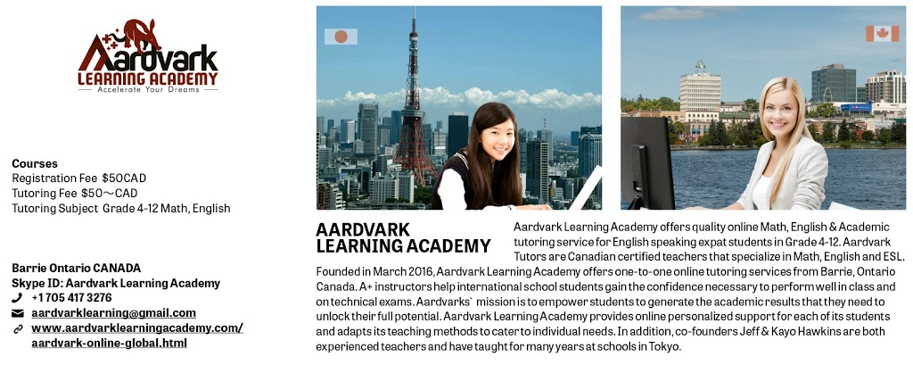 Tutors in Barrie, Aardvark Learning Academy K-12 & Adults Welcom | 555 Mapleview Dr W Unit #203, Barrie, ON L4N 8G5, Canada | Phone: (705) 417-3276