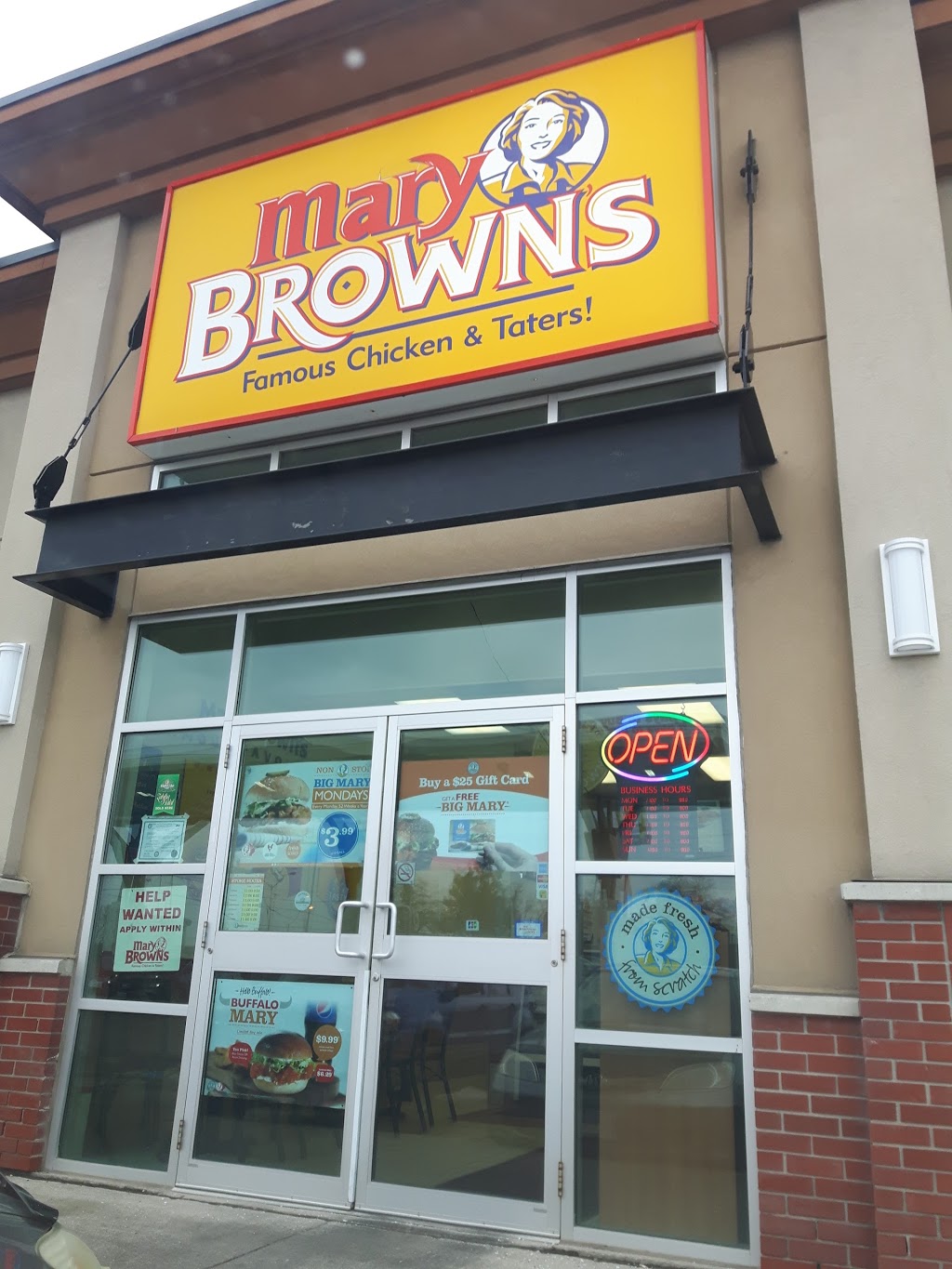 Mary Browns Chicken & Taters | 20 Market Dr, Milton, ON L9T 3H5, Canada | Phone: (905) 864-1001