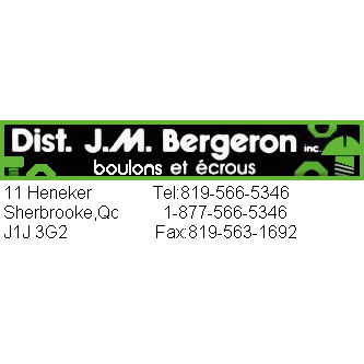 (Bolts) Dist. J M Bergeron Inc | 11 Rue Heneker, Sherbrooke, QC J1J 3G2, Canada | Phone: (819) 566-5346