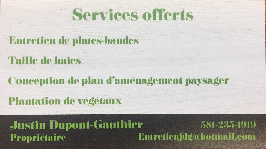 Entretien J.D.G. | 715 Chem. du Moulin, Sacré-Coeur, QC G0T 1Y0, Canada | Phone: (581) 235-1919