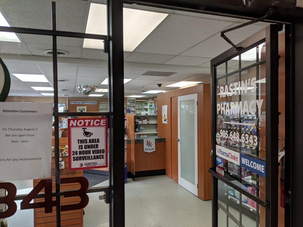 Rastins Pharmacy, PharmaChoice | 323 Wilson St E, Ancaster, ON L9G 4A8, Canada | Phone: (905) 648-6343