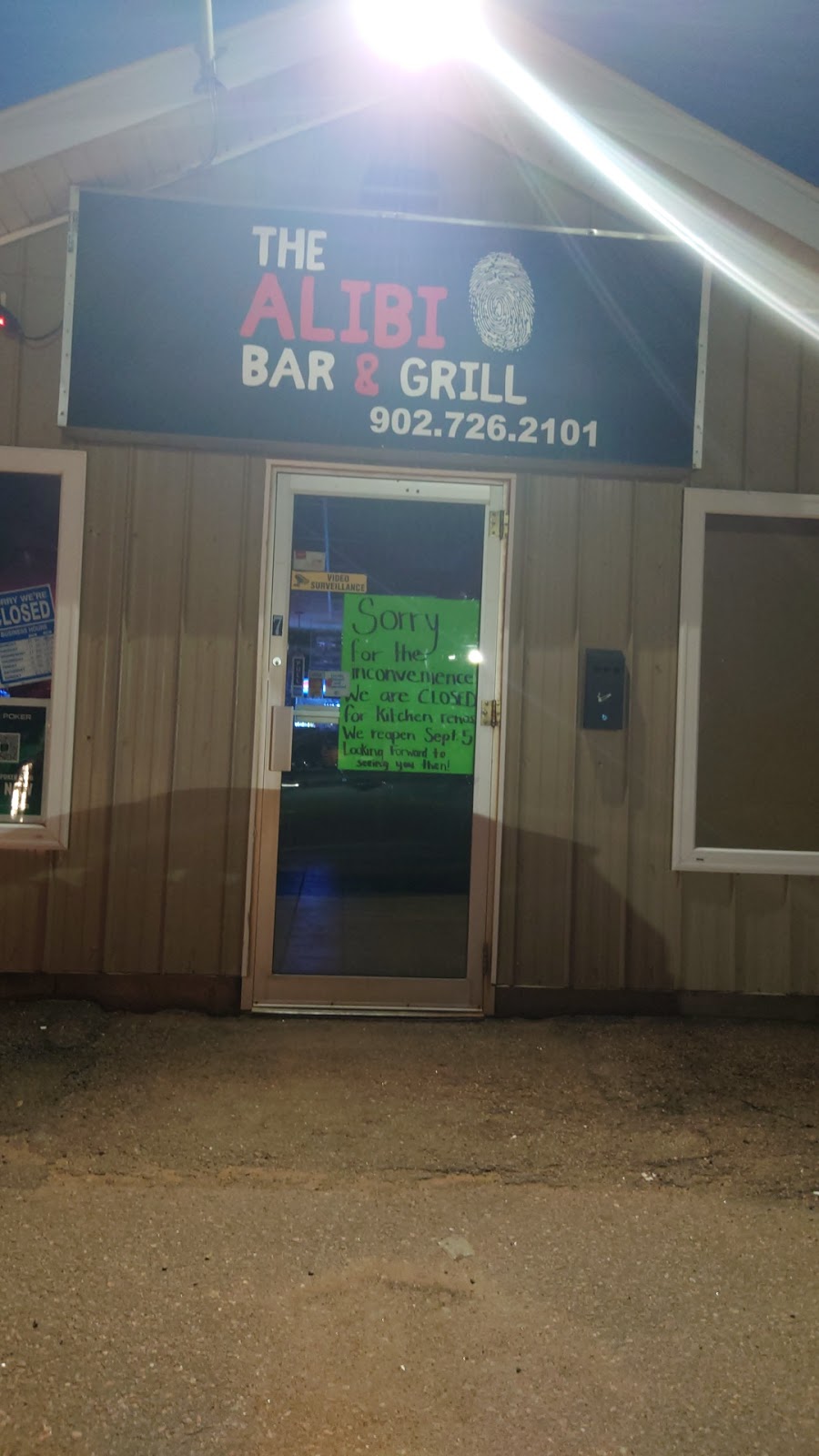 The Alibi Bar And Grill | 2238 Ohalloran Rd, Bloomfield, PE C0B 1E0, Canada | Phone: (902) 726-2101