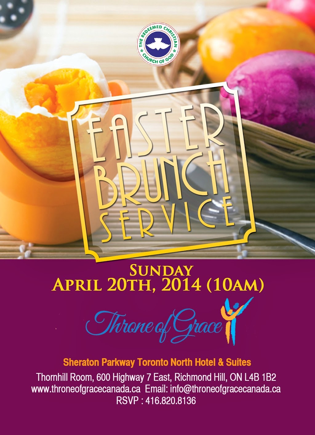 RCCG Throne of Grace | Grace Centre, 561 Edward Ave #11, Richmond Hill, ON L4C 9W6, Canada | Phone: (416) 820-8136