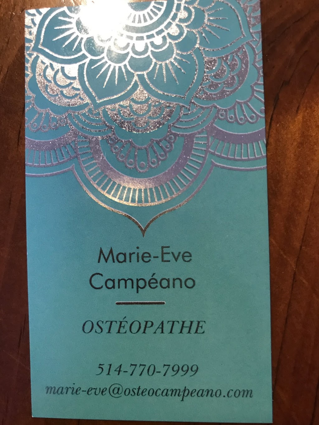 Ostéopathie Marie-Eve Campéano | 87A Boulevard Marie-Victorin bureau 202, Candiac, QC J5R 1C3, Canada | Phone: (514) 770-7999