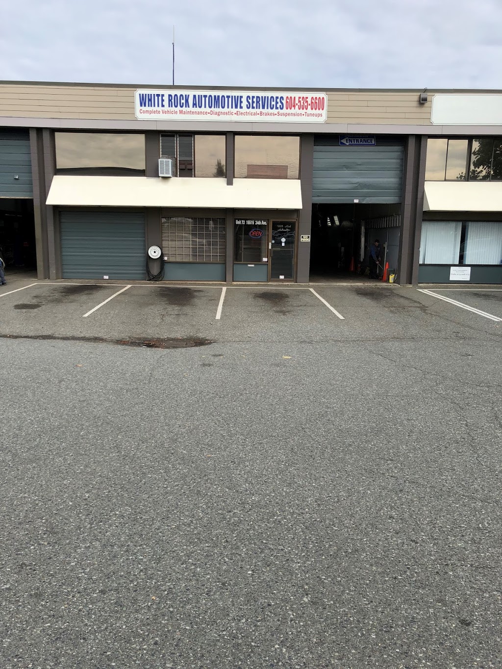 White Rock Automotive Services | 15515 24 Ave #72, Surrey, BC V4A 2J4, Canada | Phone: (604) 535-6600