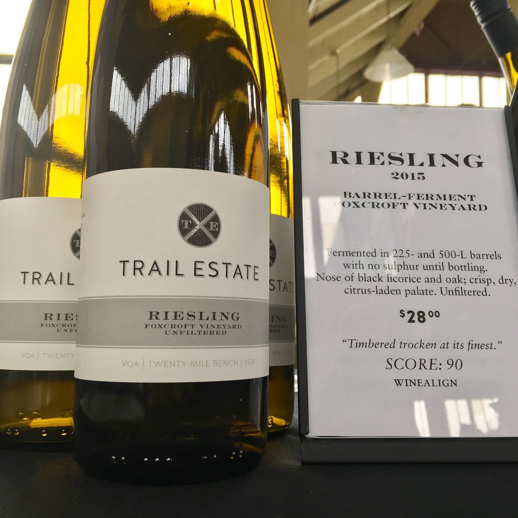 Trail Estate Winery | 416 Benway Rd, Hillier, ON K0K 2J0, Canada | Phone: (647) 233-8599