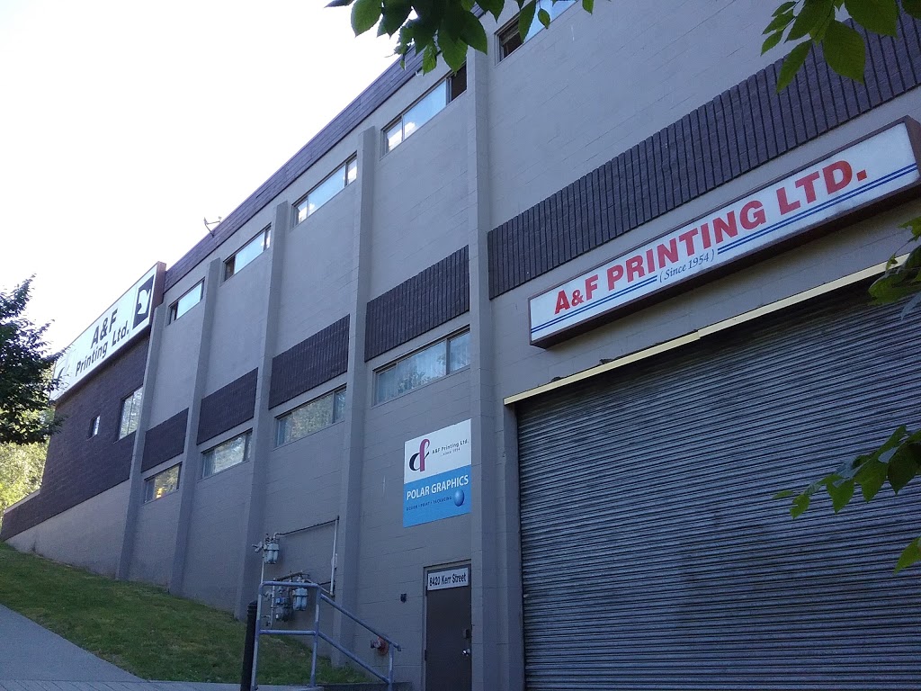 A & F Printing Ltd | 8420 Kerr St, Vancouver, BC V5S 3E7, Canada