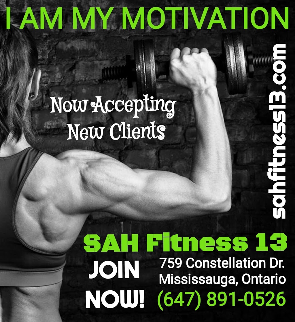 SAH Fitness 13, Personal Training Studio & Nutrition | 759 Constellation Dr, Mississauga, ON L5R 2V8, Canada | Phone: (647) 891-0526