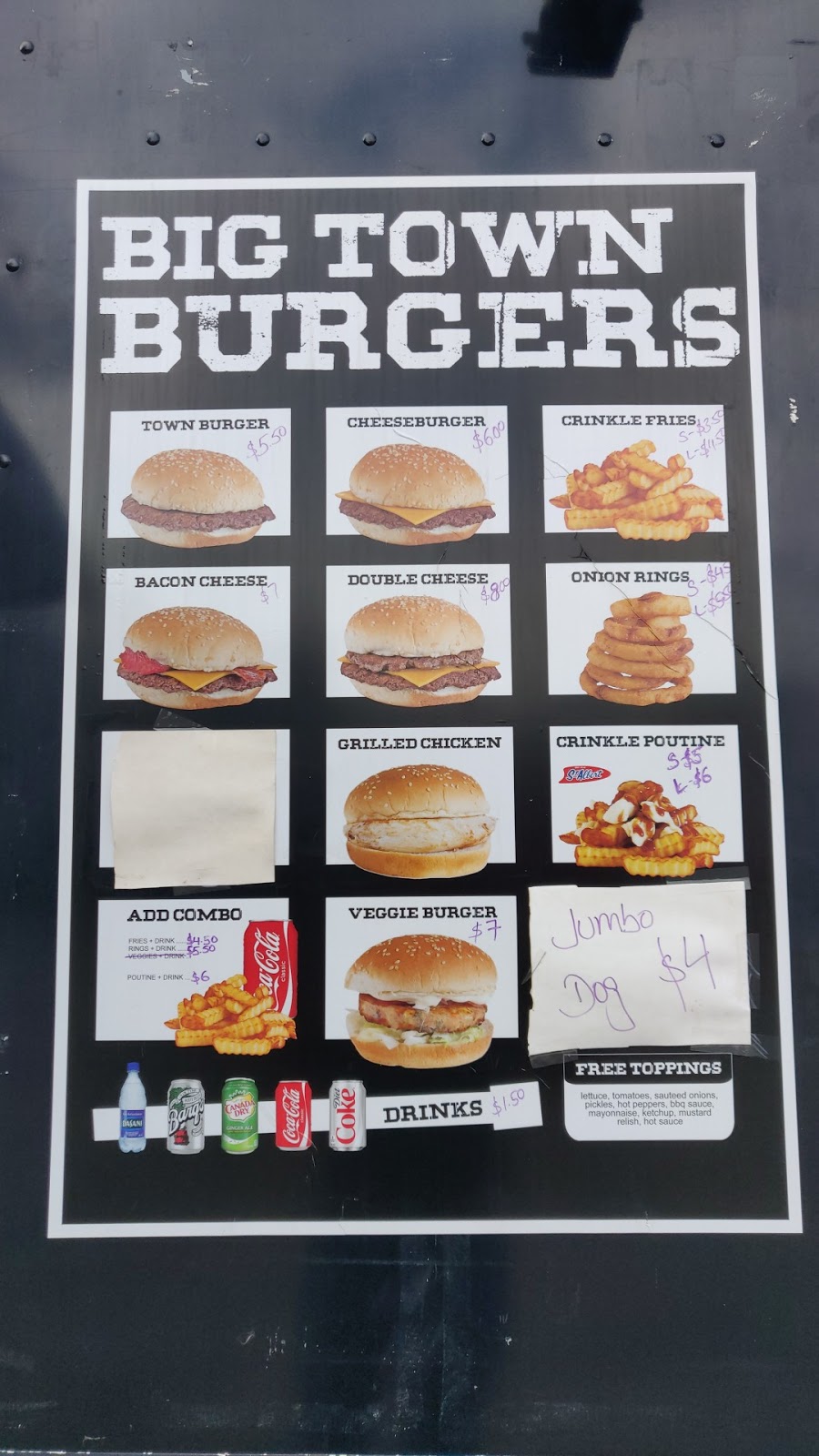 Big Town Burgers | 680 Bank St, Ottawa, ON K1S 3T9, Canada | Phone: (613) 700-8041