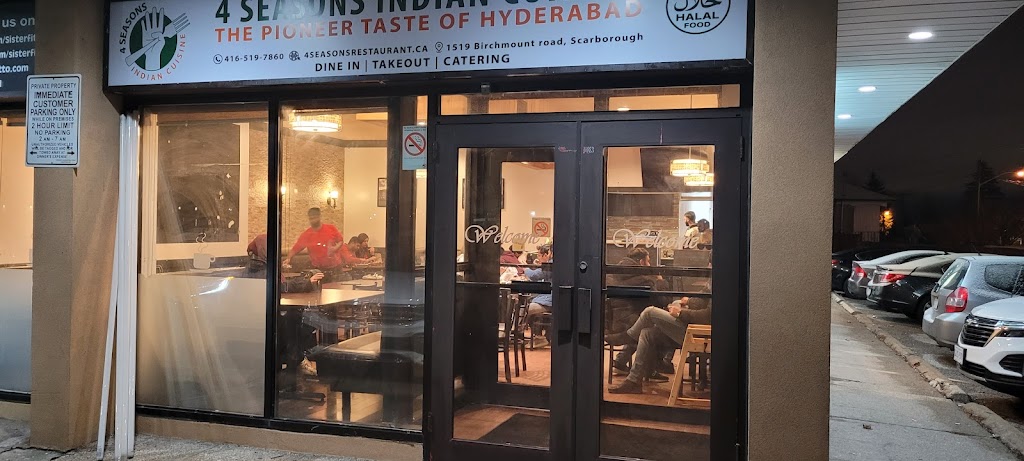 4 Seasons Indian Cuisine | 1519 Birchmount Rd, Scarborough, ON M1P 1R6, Canada | Phone: (416) 519-7860