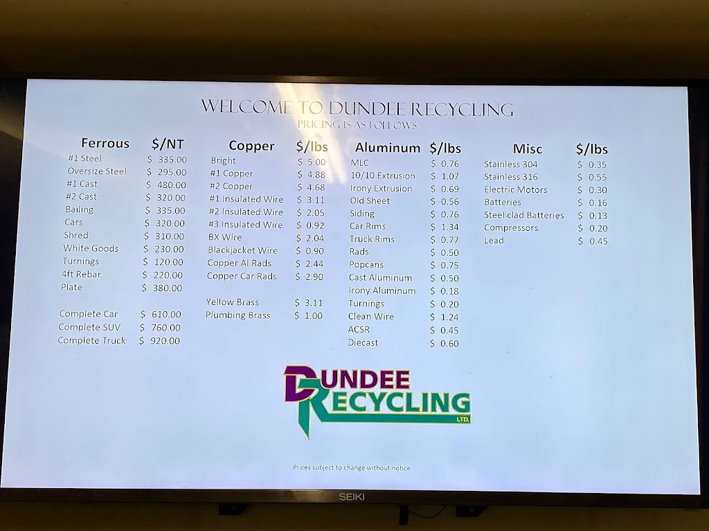 Dundee Recycling Ltd. | 1092 Bridge St, New Dundee, ON N0B 2E0, Canada | Phone: (519) 696-3275