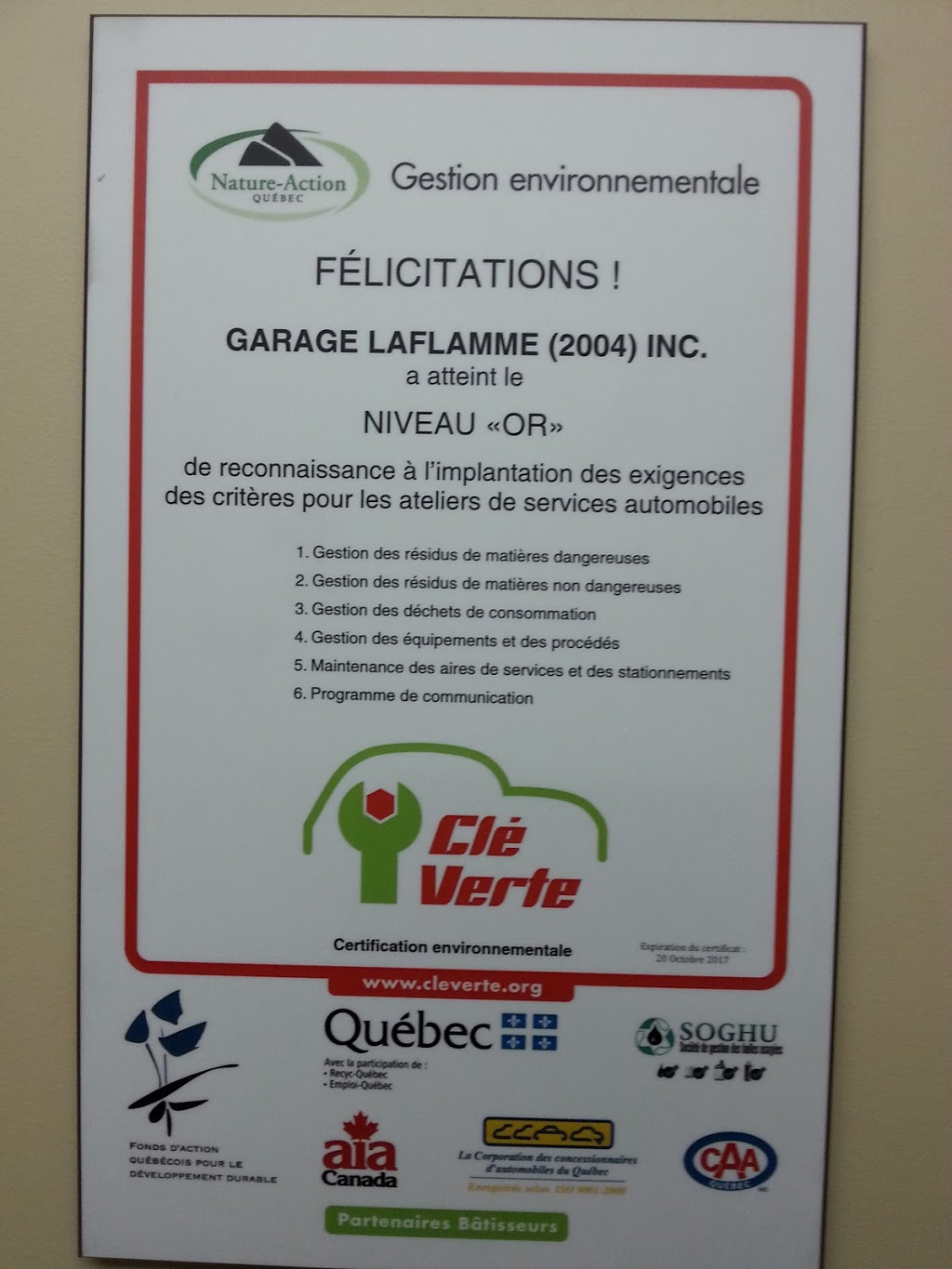 Garage Laflamme (2017) Inc | 2095 Avenue Héon, Plessisville, QC G6L 3L6, Canada | Phone: (819) 362-2430