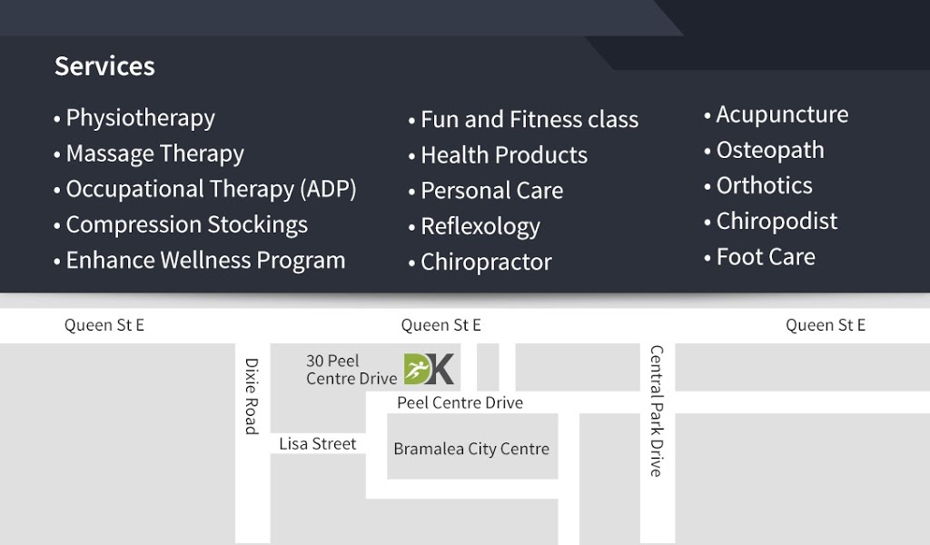 DK REHAB PHYSIOTHERAPY | Lower Level in Bramalea Retirement Residence, 30 Peel Centre Dr, Brampton, ON L6T 4G8, Canada | Phone: (905) 216-1880