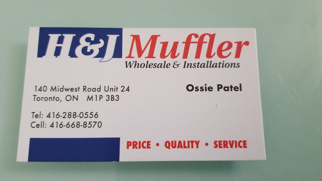 H & J Muffler | 140 Midwest Rd Unit 24, Scarborough, ON M1P 3B3, Canada | Phone: (416) 288-0556