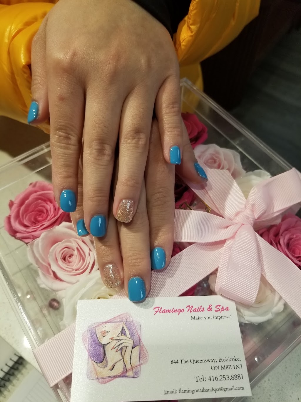 Flamingo Nails & Spa | 844 The Queensway, Etobicoke, ON M8Z 1N7, Canada | Phone: (416) 253-8881