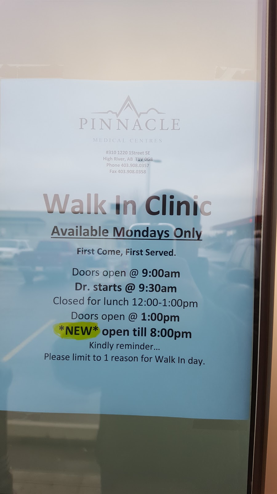 Pinnacle Medical Centres | 1220 1 St SE #310, High River, AB T1V 0G8, Canada | Phone: (403) 908-0357