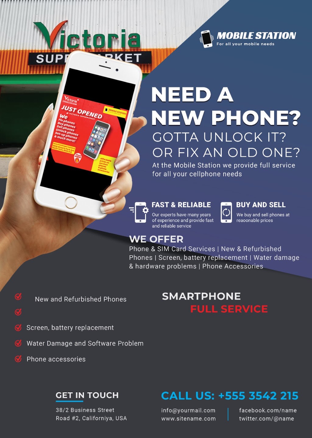 Mobile Repair Station | 1400 Victoria Park Ave Separate unit, Scarborough, ON M4A 2L7, Canada | Phone: (647) 607-2021