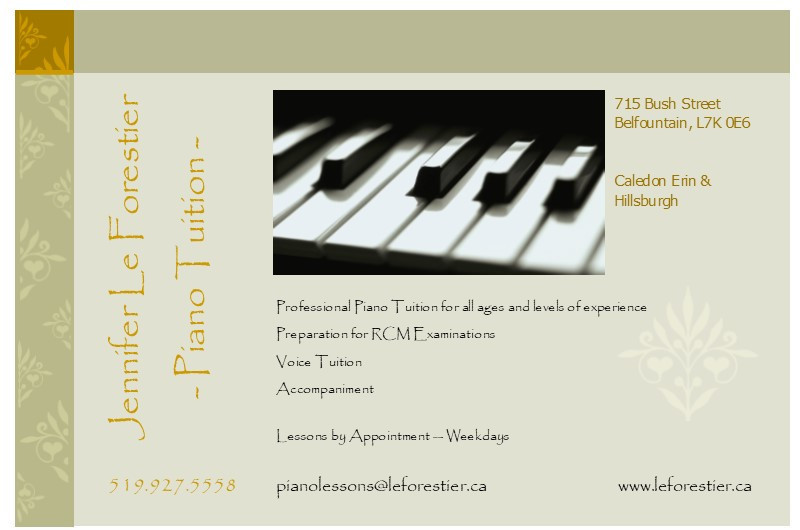 Jennifer Le Forestier | 715 Bush St, Belfountain, ON L7K 0E6, Canada | Phone: (519) 927-5558