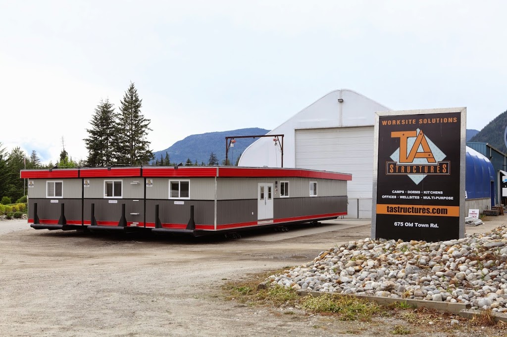 T A Structures | 675 Old Town Rd, Sicamous, BC V0E 2V4, Canada | Phone: (800) 558-0881