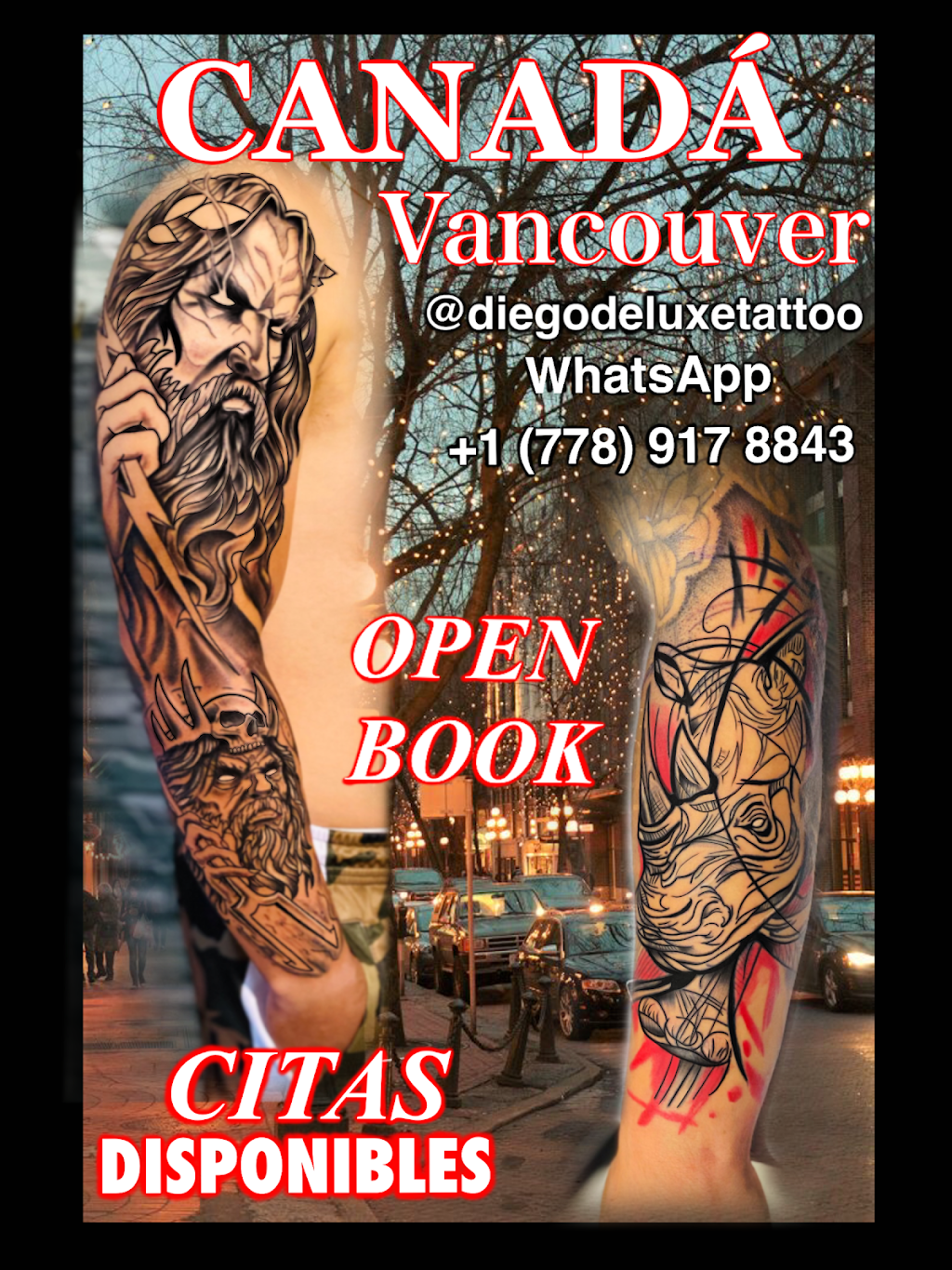 Deluxe Tattoo | Inverness St, Vancouver, BC V5X 4E9, Canada | Phone: (778) 917-8843